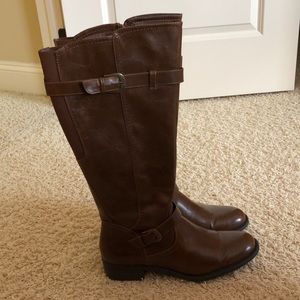 Tall brown boots